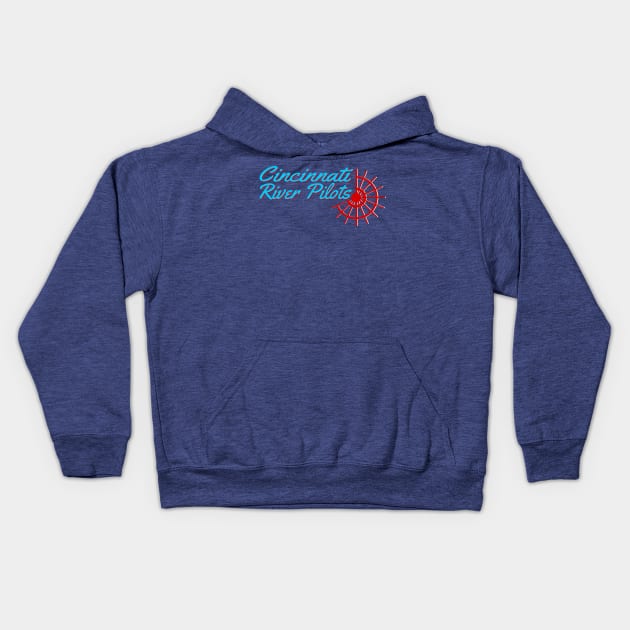 Cincinnati River Pilots Kids Hoodie by 7071